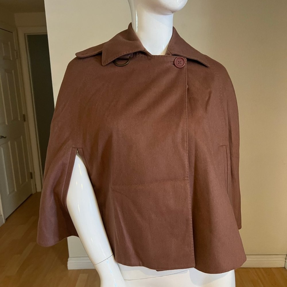 STELLA MCCARTNEY 2006 Y2K PONCHO CAPE SIZE 40 IT / 4 US MAUVE